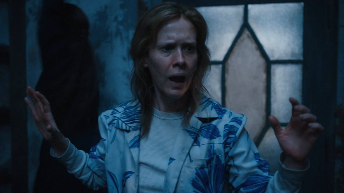 Sarah Paulson, Ella Beatty, Jessie Lee, and Vicky Krieps throw one crazy dance party in Monster: The Lizzie Borden Story.