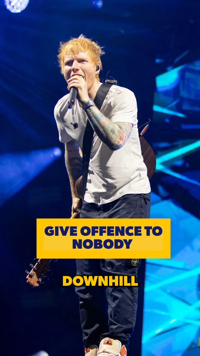 From football teams to Tayto and Jaffa Cakes, he’s trying very hard not to upset anyone… 👀 #EdSheeran