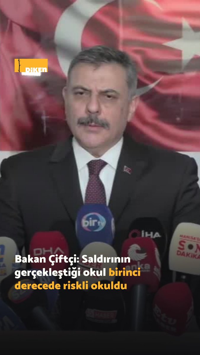 İçişleri Bakanı Mustafa Çiftçi: ➤ "Aynı okulun öğrencisi olan bir çocuk, anneannesine kayıtlı pompalı tüfekle bir saldırı gerçekleştirdi." ➤ "Allah beterinden saklasın diye de dua ve niyaz da bulunuyoruz." ➤ "Saldırının gerçekleştiği okul birinci derecede riskli okuldu."