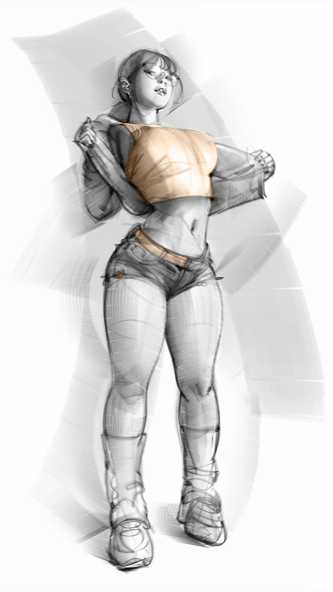 Art Process for Color Sketch of Tabi Fit!