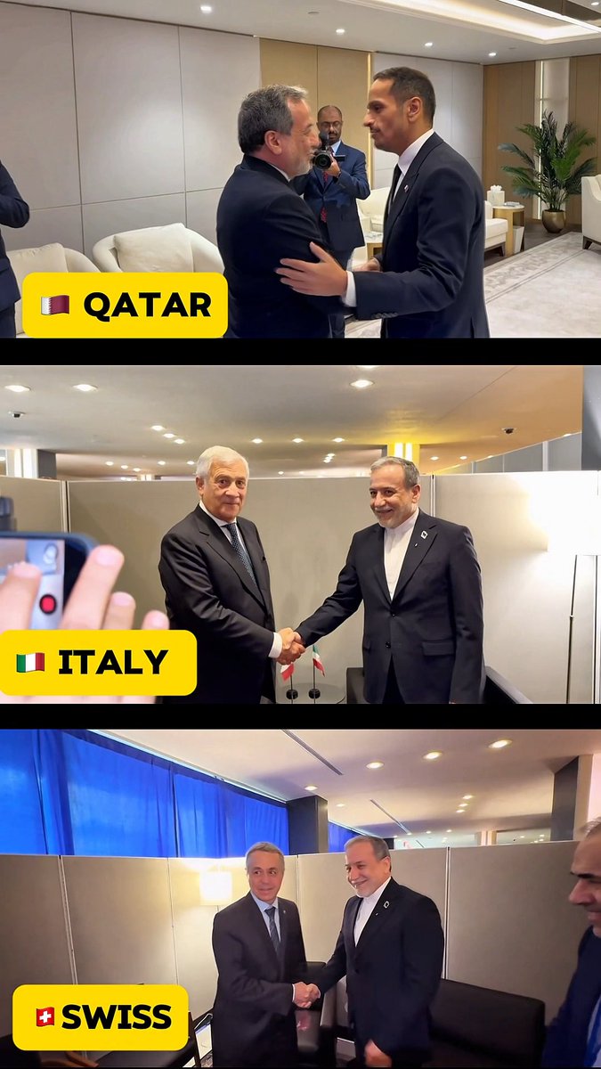 Iran’s Foreign Minister, Dr. Abbas Araghchi, met with the Foreign Ministers of Norway, Qatar, Italy, and Switzerland at the United Nations.