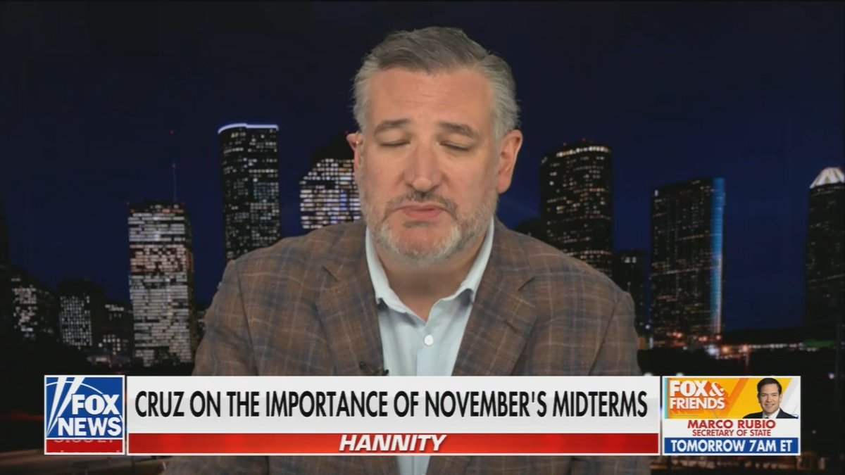 Ted Cruz: For this midterm, it is entirely a question of turnout. The left is going to turn out.