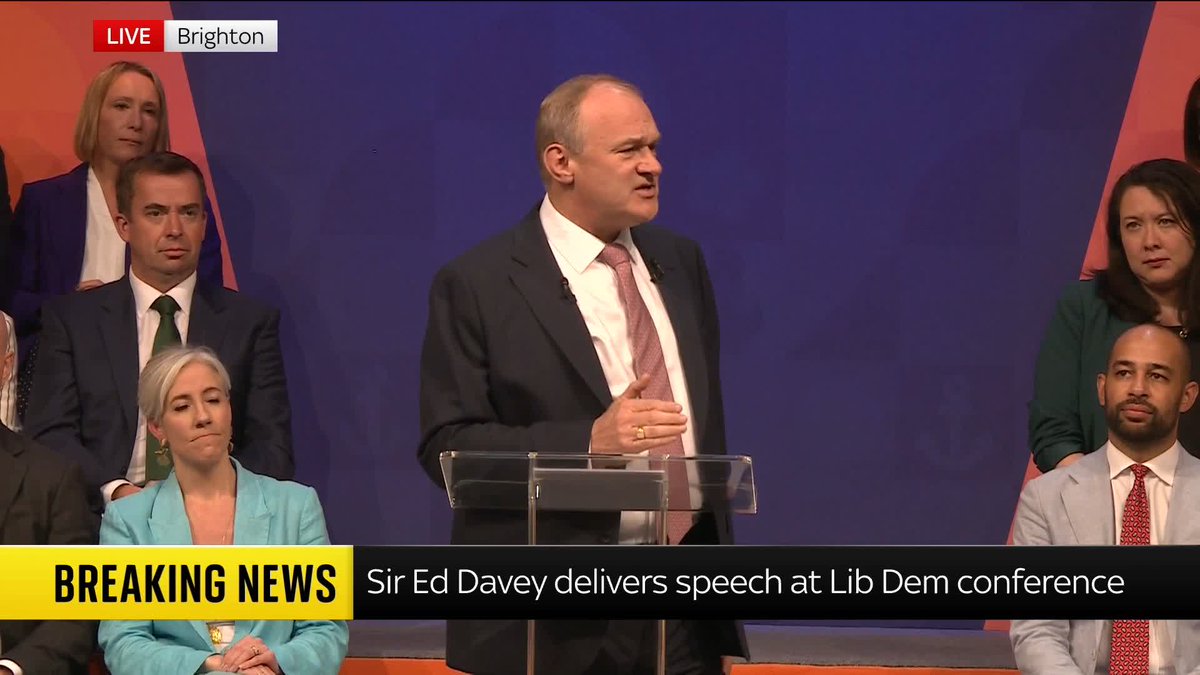 'Something big and dangerous is happening in our country' Sir Ed Davey is delivering his keynote speech at the Liberal Democrats' party conference in Brighton. Watch in full: Politics latest: 📺 Sky 501