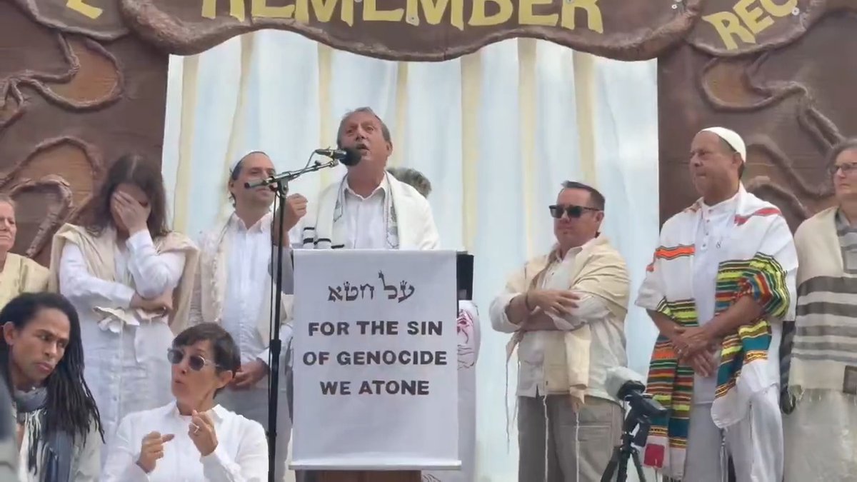 Antizionist activist Abby Stein is laughing at Brad Lander at the beginning of this video. Is it because he speaks about his connection with Israel before repeating all of the Free Palestine movement's claims that the war Hamas started is a genocide? Lander can repeat all the right buzzwords and still get openly mocked for being a Jew who cares about the Jewish homeland.
