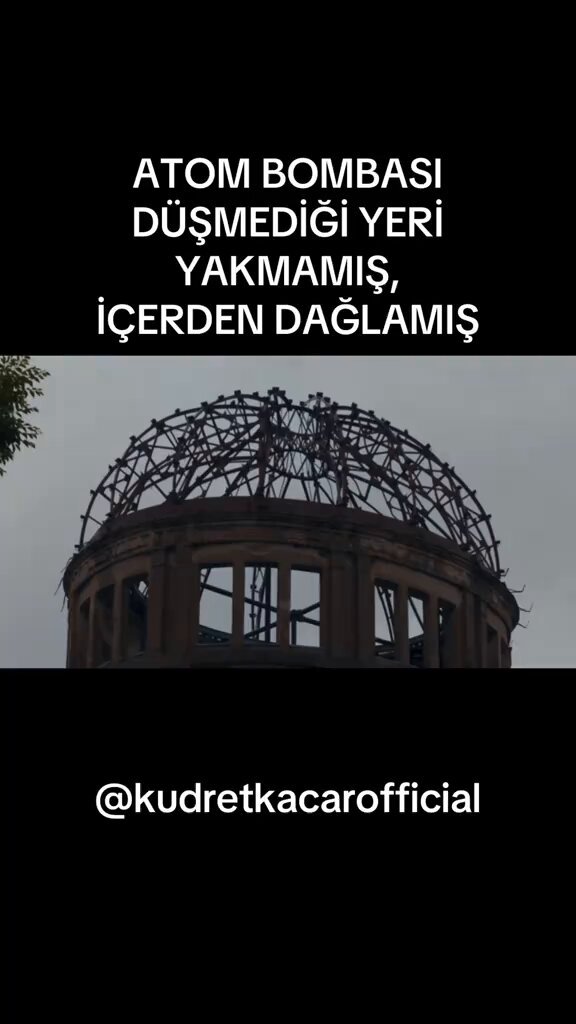 Hiroşima Sergi Salonunun tam üzerinde patlatılmış, bugünkü adı Genbakü Kubbesi olarak geçiyor. Barış Anıtına şöyle yazmışlar: “Huzur içinde uyuyun. Çünkü hatayı tekrarlamayacağız.” Bu konuda ne düşünüyorsunuz?