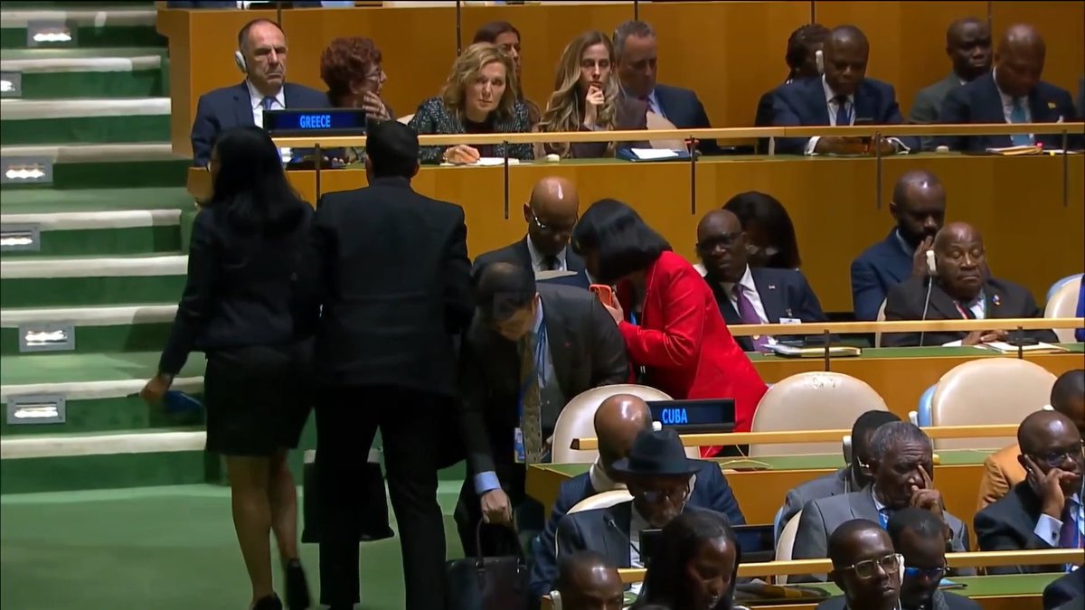 Cuba WALKS OUT of the United Nations Chamber as Trump calls them a Failed State Promising They Will Fall Pray for the people of Cuba