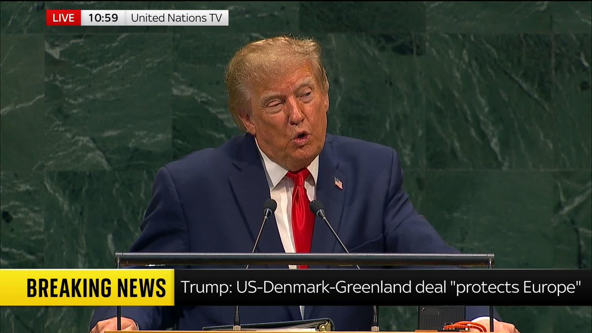 Donald Trump vows to rename artificial intelligence, saying that from now on it will be called "super intelligence" on all official US documents. The president adds that this "sounds much better" and is more accurate. Latest: 📺 Sky 501 and Virgin 602