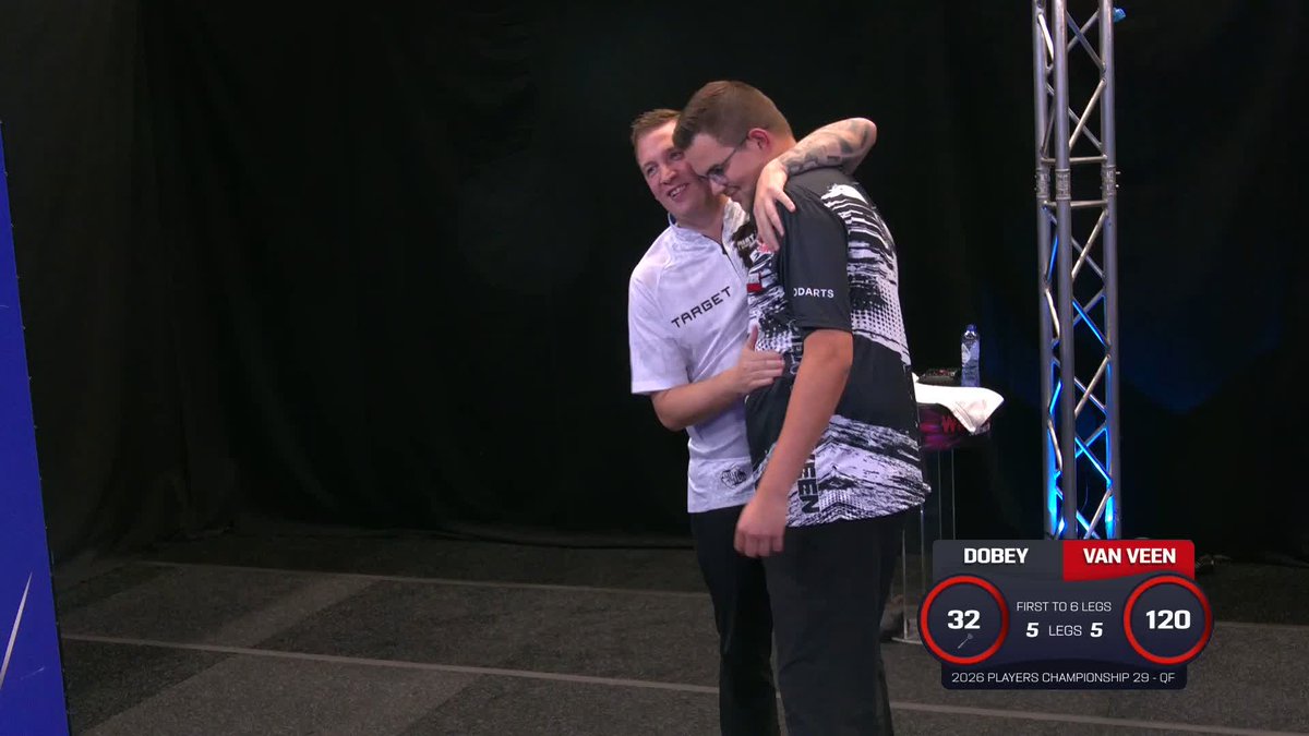 VAN VEEN WINS A THRILLER! Gian van Veen produces an excellent display of finishing, as the world number three pins the 120 checkout to beat Chris Dobey 6-5 in a thriller of a contest! 📺 #PC29