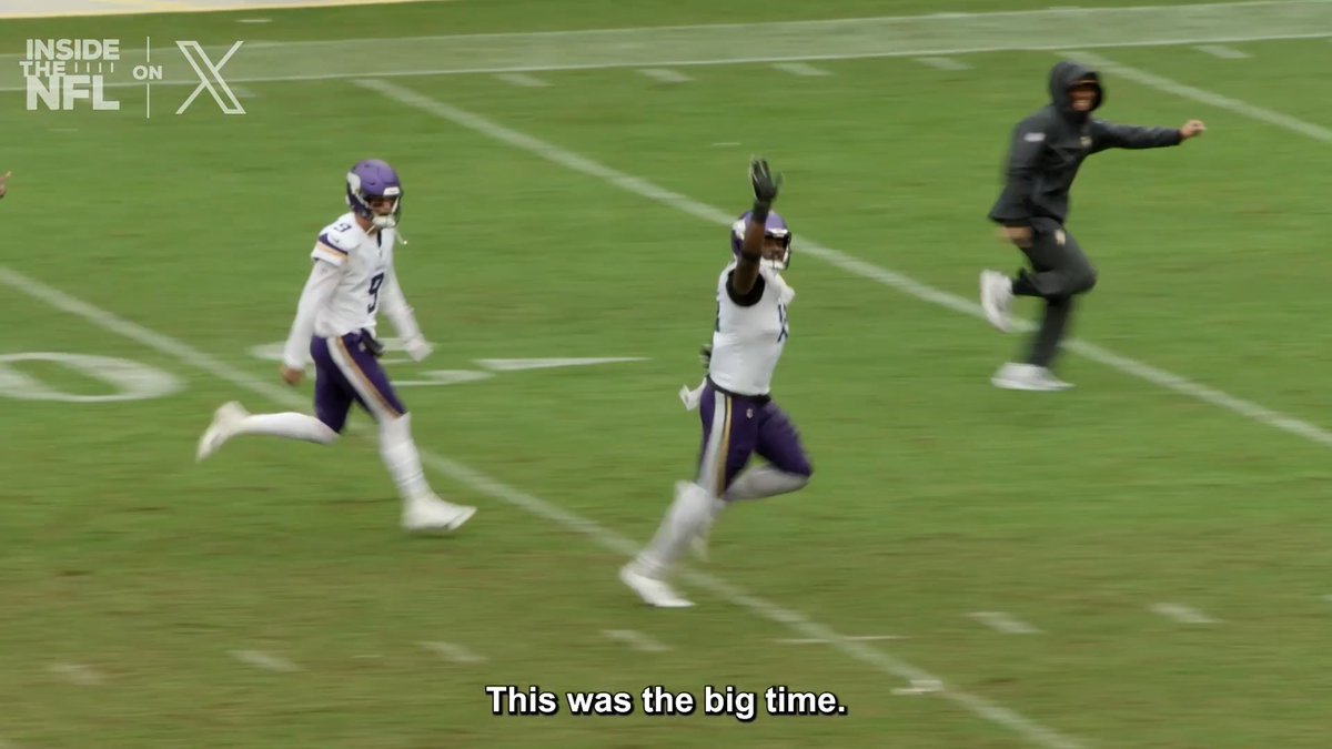 The Minnesota Vikings sideline called for Dallas Turner to make a play, and he did just that. 🔥 Dallas Turner Inside the NFL Week 2 Mic'd Up on X