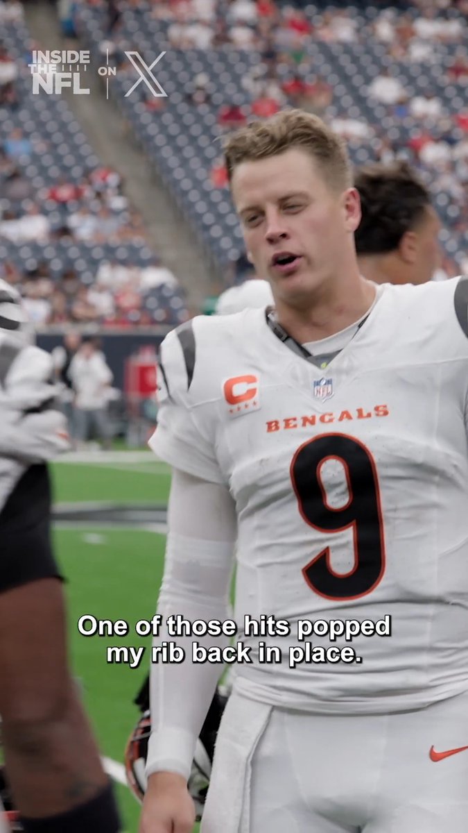 One of those hits on Joey Burrow might've actually made him feel better...? 😂 Inside the NFL Week 2 Mic'd Up on X
