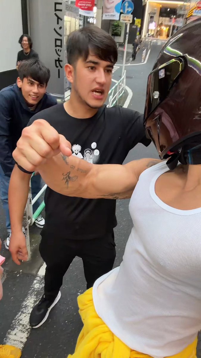 Japanese local wanted to jump in our video so we let em Larping Moto