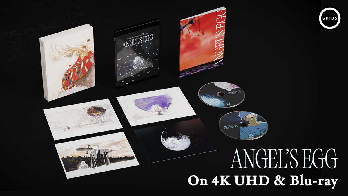 Mamoru Oshii's haunting cult classic ANGEL'S EGG is now available on 4K Collector's Edition for the first time in North America. 🥚 Exclusive to the GKIDS Store. Order now. 🪶