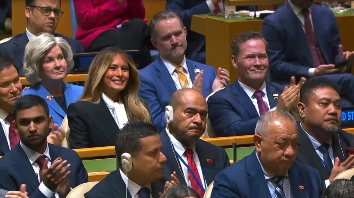 President Trump: I want to recognize the extraordinary work of our great First Lady, who has secured the safe return of many displaced Ukrainian and Russian children back home to their families. She also became the only first lady in history to preside over a meeting of the UN Security Council.