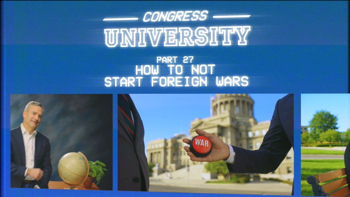 Send this to a friend if you think Congress should attend mandatory common-sense training. Todd Achilles is an independent running for Senate in Idaho, and he thinks blindly following party leadership into needless wars is the worst kind of leadership. If you're looking for a Veteran with business experience and common sense, go to to learn how we can retire Jim Risch. Donation link in bio!