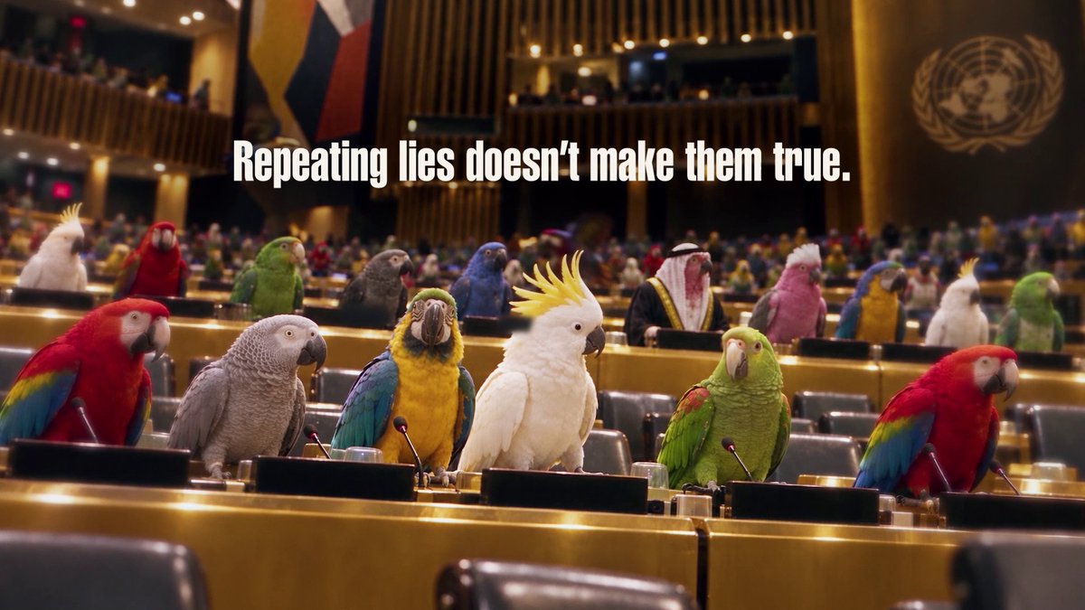 Live from inside the UN: This year’s parrots… 🦜 Find out more about the lies >>