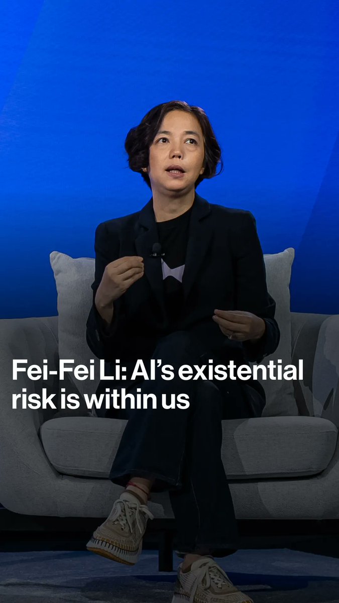 “Any threat to human society, including existential, is within ourselves,” says World Labs Technologies CEO Fei-Fei Li as she discusses the risks surrounding AI, and the responsibility humans have in shaping how the technology is developed and used. Listen to our full interview here: