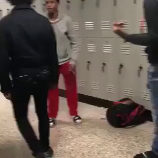 Two black students fight leading one to get slammed infront of everyone