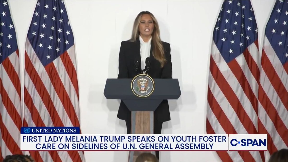 First Lady Melania Trump on empowering youth through technology and education: "The future of our world will be determined by what we do for our children today."