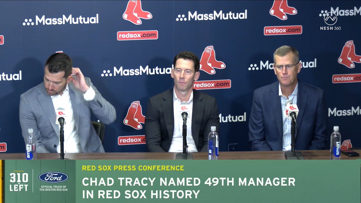 Chad Tracy on his sense of pride in becoming the Red Sox manager "22 years to be exact, playing and coaching [in the minor leagues]... There's a lot of pride in knowing how much time and effort was put it on my end."