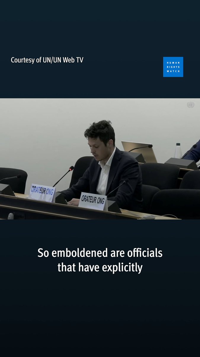 In Iran, an average of one protester per week has been sent to the gallows since March. Scores of protesters remain at imminent risk of execution. At the UN Human Rights Council this week, Human Rights Watch spoke about the ongoing atrocities Iranians are facing, including possible war crimes by Israel and the US. Learn more ⤵️