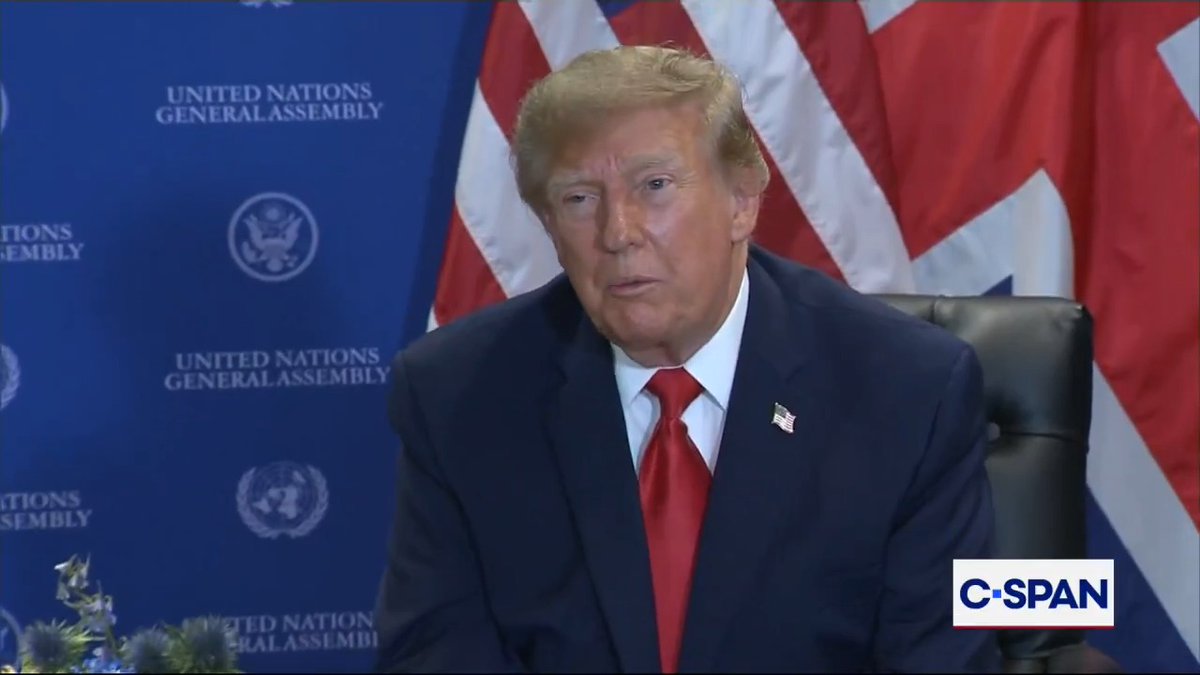 President Trump on reversing media ban if overturned by district court: "We have a right to clean out fake news." (Courtesy UNTV)