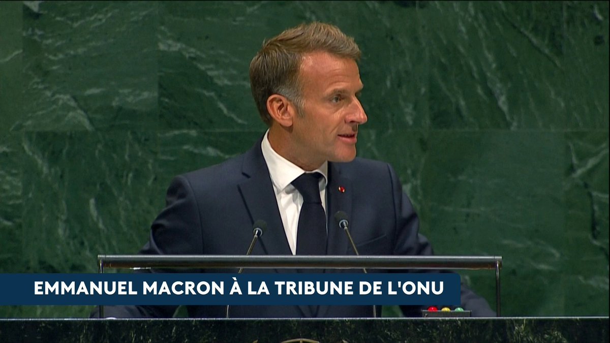 🔴 🗣️ Depuis la tribune de l'ONU, Emmanuel Macron appelle à la "souveraineté pour les Palestiniens dont les droits les plus élémentaires sont encore aujourd'hui bafoués." #canal16