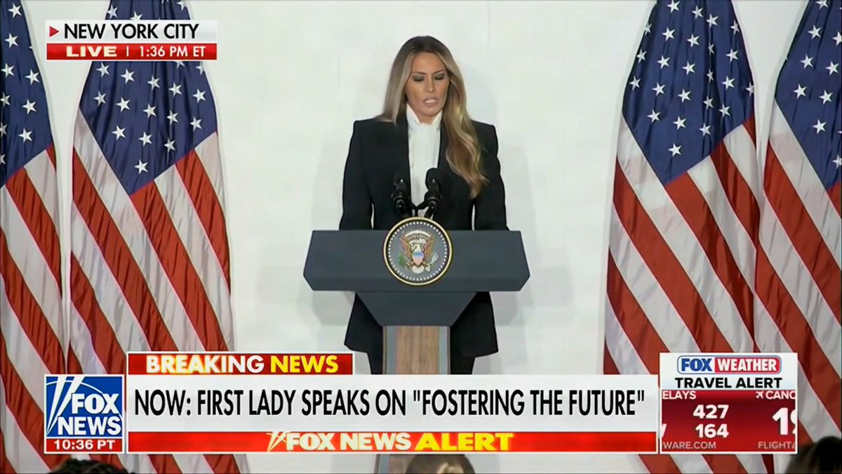 “Together, we can open doors, move markets, shape policy, and most importantly, we can change lives for the better.” 🔥 First Lady Melania Trump delivers a powerful address, empowering leaders from across the nation and encouraging collaboration to build a better future for younger generations.