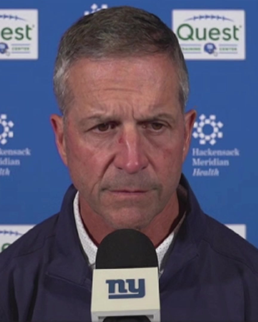 John Harbaugh is asked about the level of faith that the Giants have in Jameis Winston: "Absolute faith in all our players...injures in the NFL are part of it, at any position"