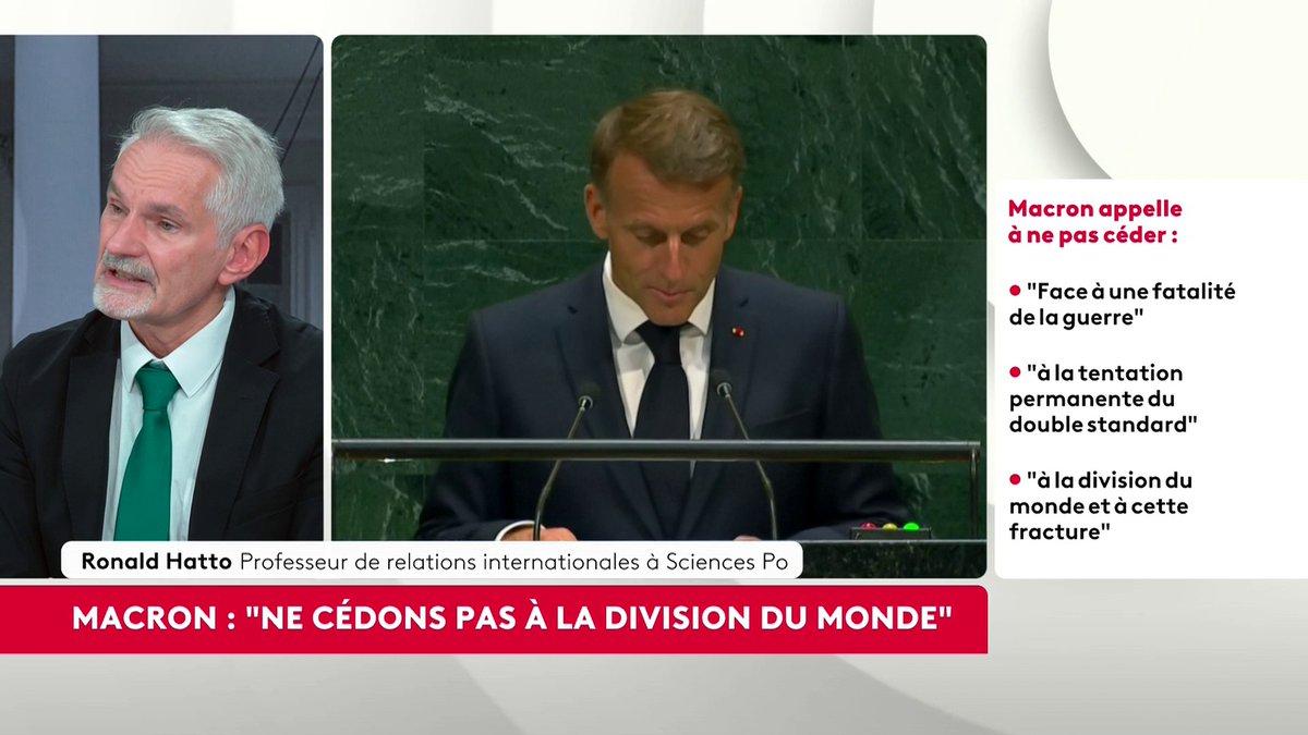 🔴 🗣️ "L'ONU ne s'est jamais aussi mal portée (...) Donald Trump est en train de réellement essayer de détruire l'ordre qui avait été mis en place", estime Ronald Hatto, professeur de relations internationales à Sciences Po. #ASuivreAvec Loïc de La Mornais #canal16