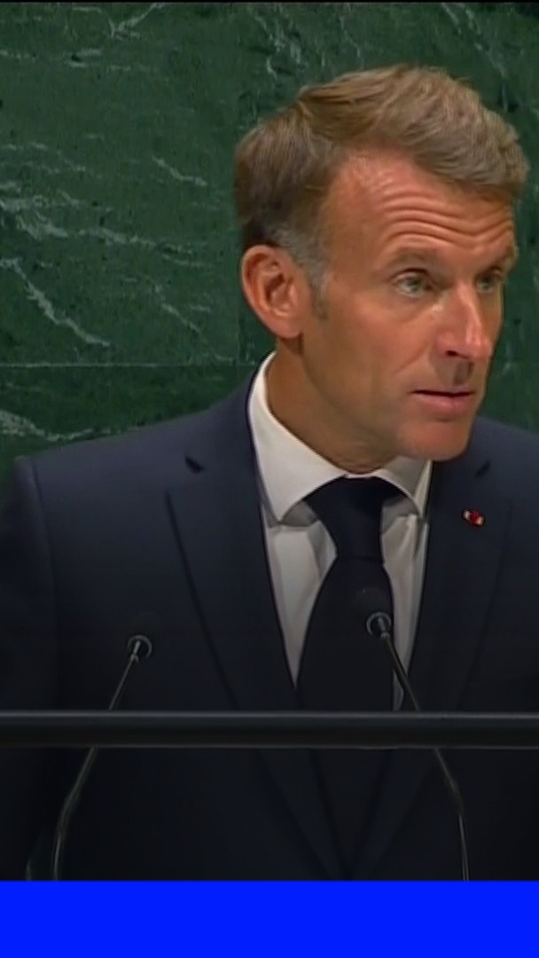 Gaza: Emmanuel Macron dénonce devant l'ONU "un spectacle qui nous fait honte à tous"
