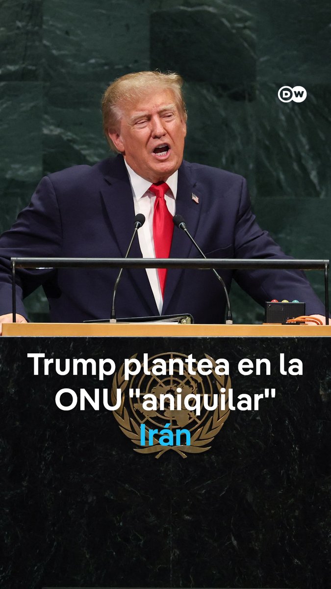 Trump dice ante la ONU que decidirá si llegará a un acuerdo con Irán o lo aniquilará En su intervención ante la Asamblea General de la ONU, Donald Trump afirmó que cree que su país llegará a un acuerdo con Irán tras las elecciones de mitad de mandato. Sin embargo, el mandatario estadounidense afirmó que aún no ha tomado la decisión de si llevar al infierno o negociar la paz con la República Islámica. Trump anunció que altos representantes de ambos países habían mantenido una reunión que calificó de "muy buena" al margen de la Asamblea General durante tres horas, poniendo en perspectiva una pronta continuación del diálogo.