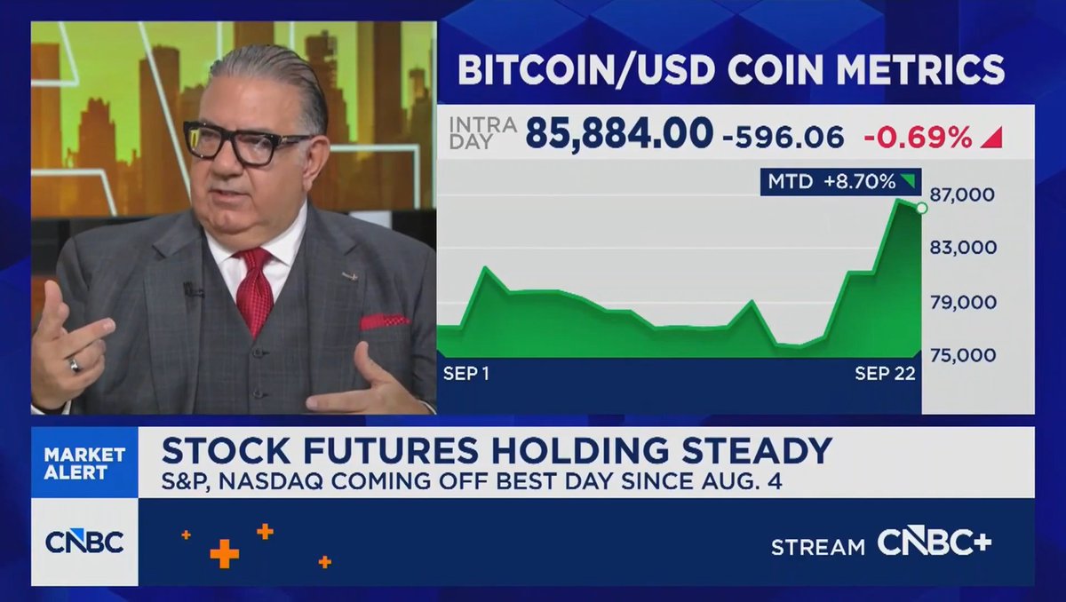 JUST IN: $50 billion in AUM Calamos Investments tells CNBC "Bitcoin is definitely an allocation that most portfolios are starting to have, even the sovereign wealth funds." 👀 "It's not are you in Bitcoin, it's how much are you allocated...we feel it's a great investment" 🚀