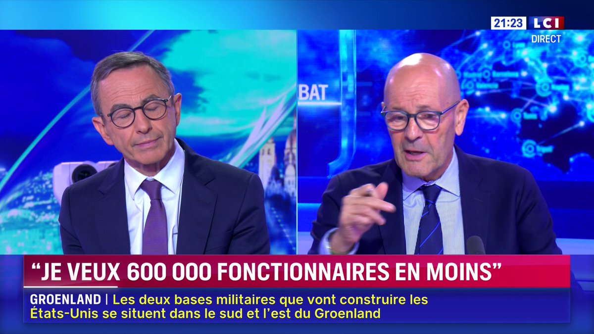 🔴 Bureaucratie 🗣️ "Sur les normes, ce n’est pas de tronçonneuses dont je veux me saisir, mais d’un bulldozer", déclare Bruno Retailleau face à Darius Rochebin sur LCI