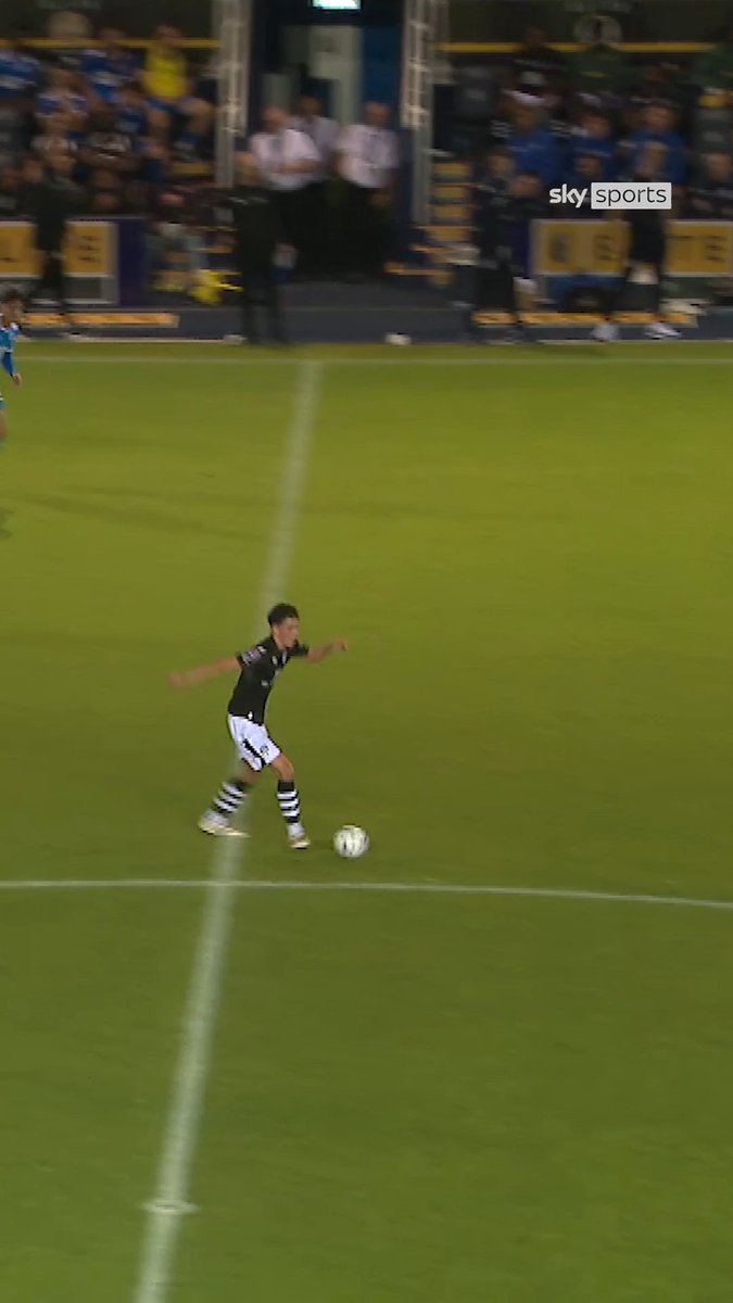 A first professional goal for Colchester United's Ronnie Harvey from just past the halfway line! 🤯