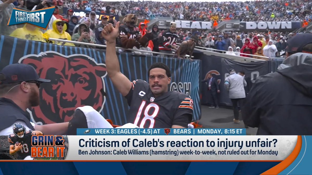 “Caleb Williams is a highly emotional player and person. I’m a very emotional person, I’m not judging that… It is unique and it is rare, but he is a unique and rare player.” nick wright discusses the criticism of Caleb’s reaction to his injury: