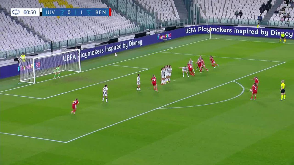 ¡UFFF TREMENDO GOLAZO DE TIRO LIBRE! La noruega Marit Bratberg y una pegada espectacular en el triunfo 2-1 del Benfica ante Juventus en la #Champions femenina. 📺 Toda la #UWCL por ESPN en el Plan Premium de #DisneyPlus