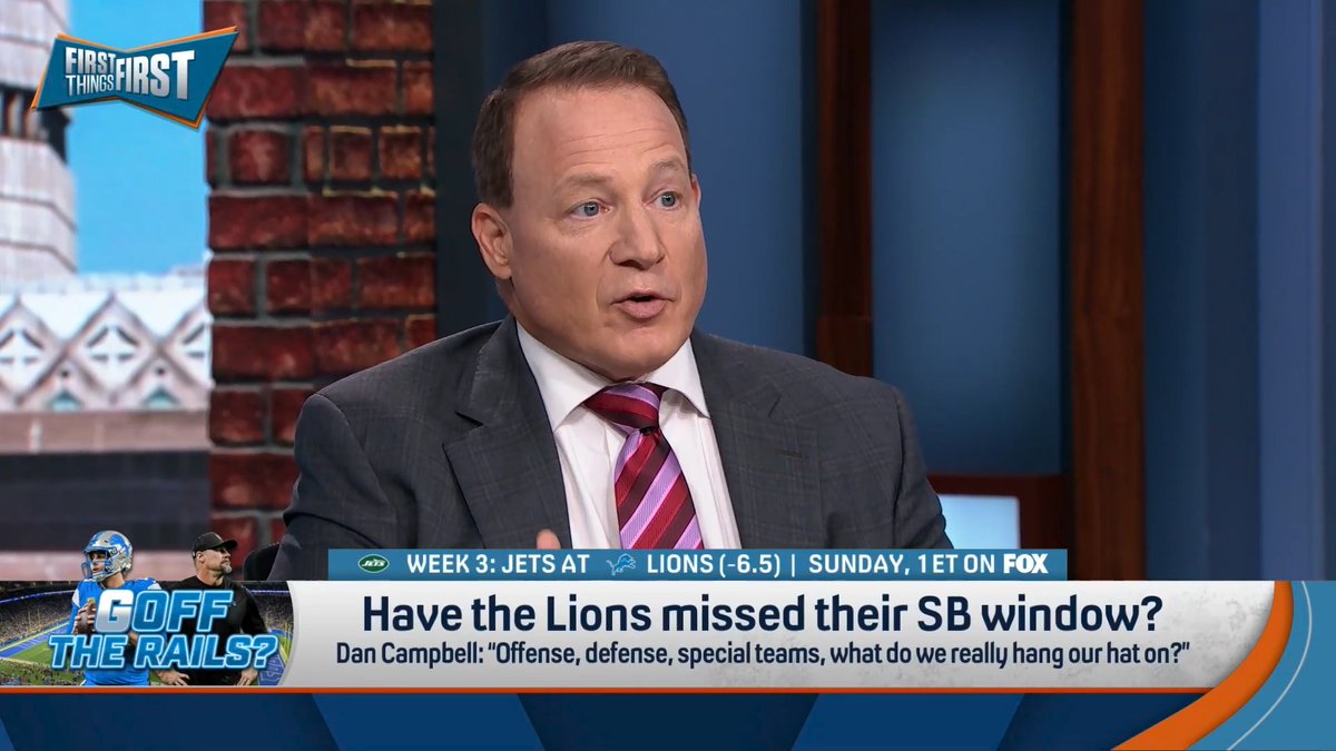 Have the Lions missed their Super Bowl window? Coach Mangini answers: “The window’s not closed. We’re in Week 2 of the season and they’re going through the same thing that every team is going through.”
