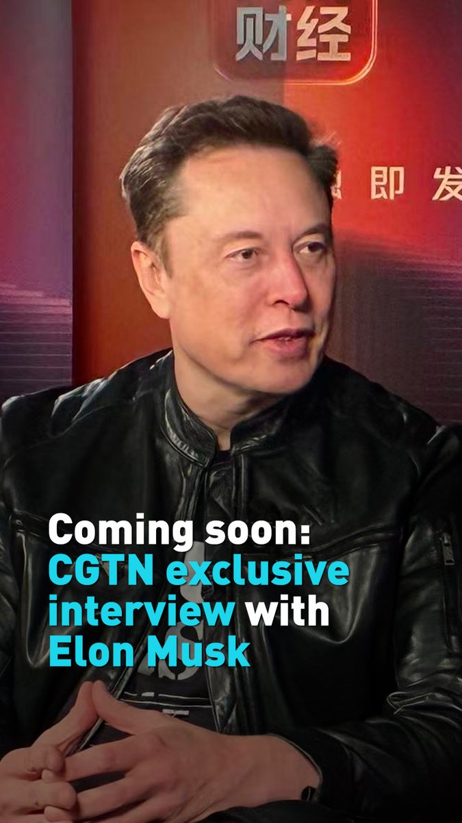 BREAKING: Elon Musk has recorded a new interview with CGTN. In the teaser, Musk says, “China is awesome!” He is also expected at President Trump’s state dinner for Chinese President Xi Jinping on Thursday. The full interview will be released soon.