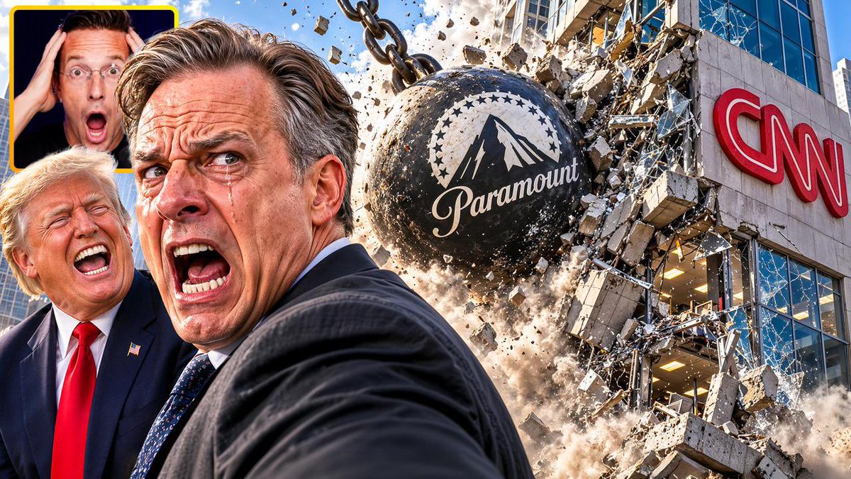 REVENGE: Trump Donors Will Officially Get Control of CNN! Lib Journalists Panic as Hostile Takeover Will DESTROY Them... The Paramount merger with Warner Brothers is moving forward. Trump donors Larry and David Ellison will be acquiring CNN and the mood there is being described as a “funeral”. 12 Democrat Attorney Generals folded clearing the way. CNN is about to change forever.