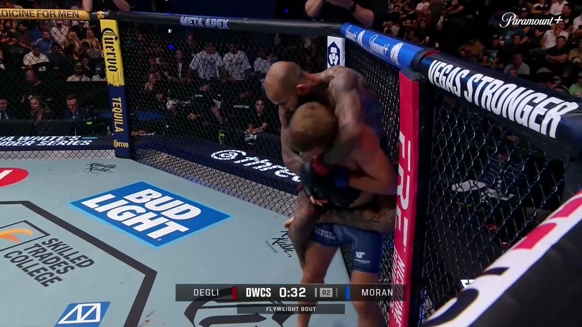 STANDING ONE-ARMED REAR NAKED CHOKE Marcos Degli gets the tap! 📺: #DWCS on Paramount+