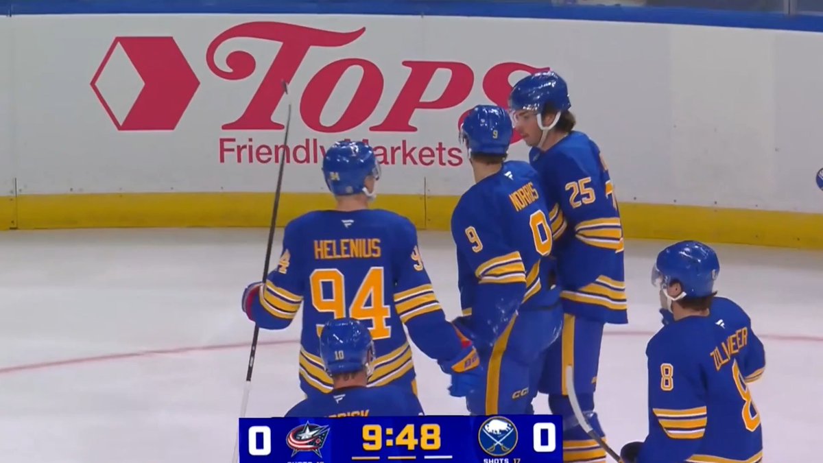 Josh Norris BLAST! 🚀 #LetsGoBuffalo