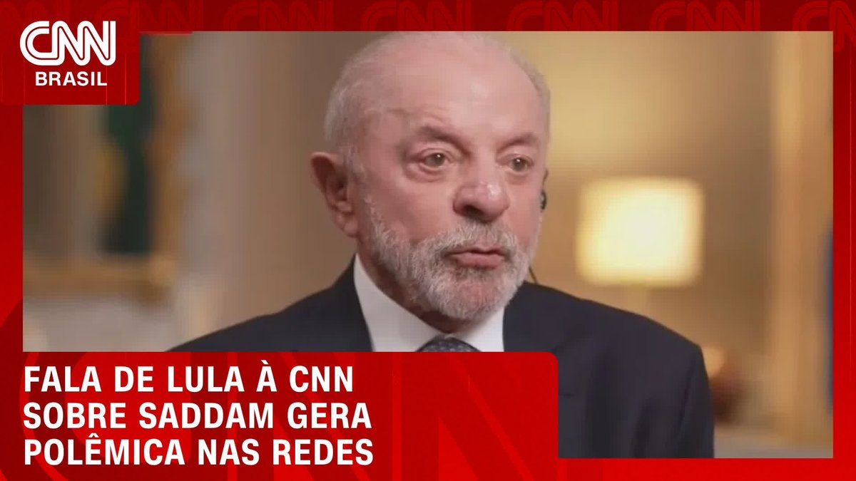 Fala de Lula à CNN sobre Saddam gera polêmica nas redes; assista #CNNPrimeTime