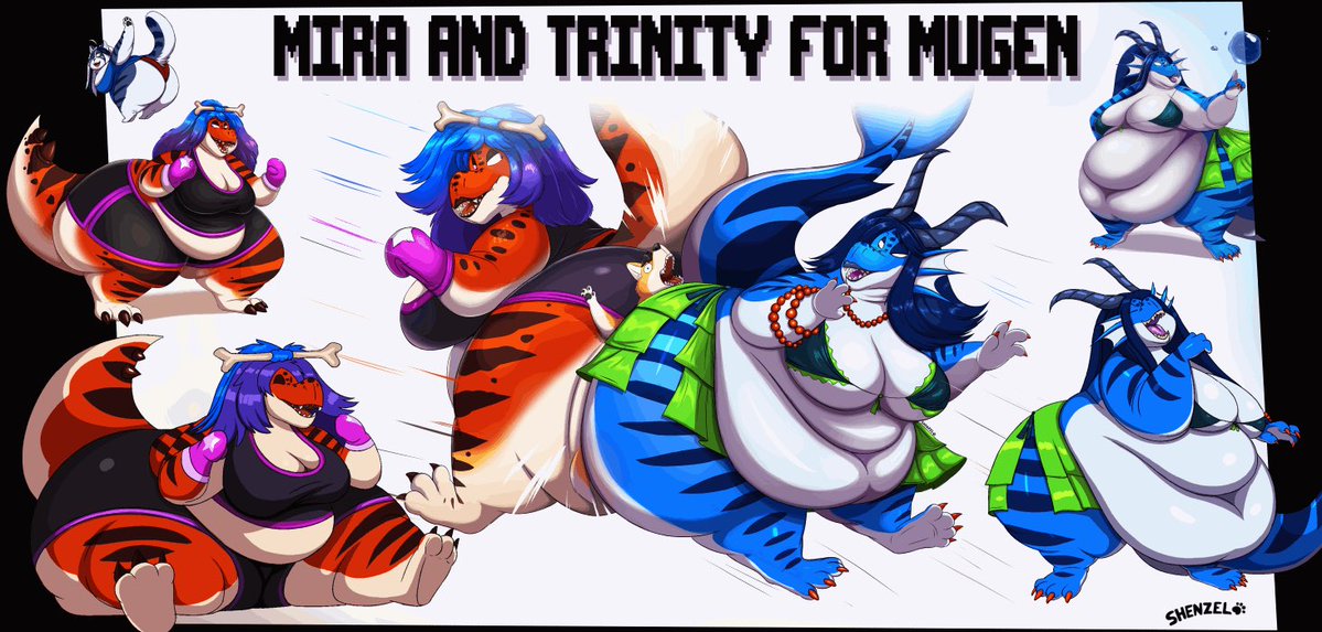 This World Shall Know Trinity-Rex and Mira. Who are a couple btw :) #CrushingForce #Mugen #fypシ゚viral #Squashing #furryㅤ