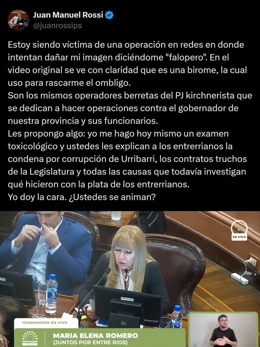 "Falopero": Por los comentarios sobre un tweet que publicó Juan Manuel Rossi