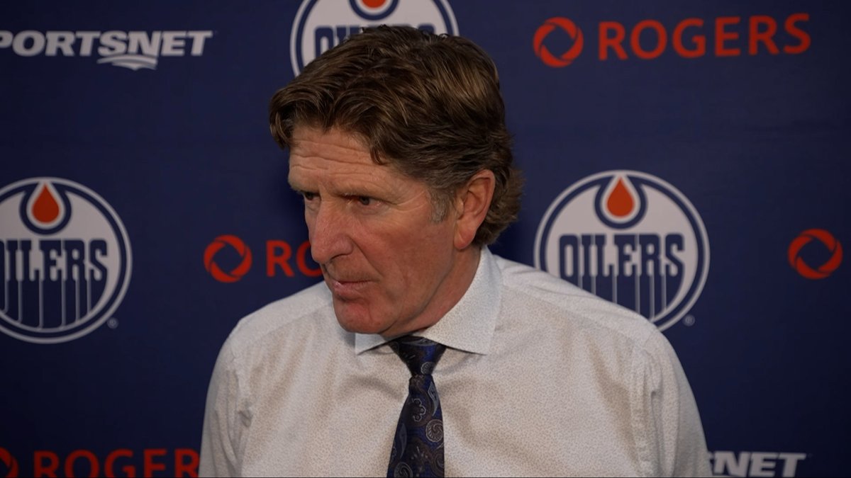 "I thought our guys played well, didn't give up much through two & Ungar played real well in the third." Coach Babcock shares his thoughts on the #Oilers effort following a 2-1 overtime win against the Jets. Enterprise | #LetsGoOilers