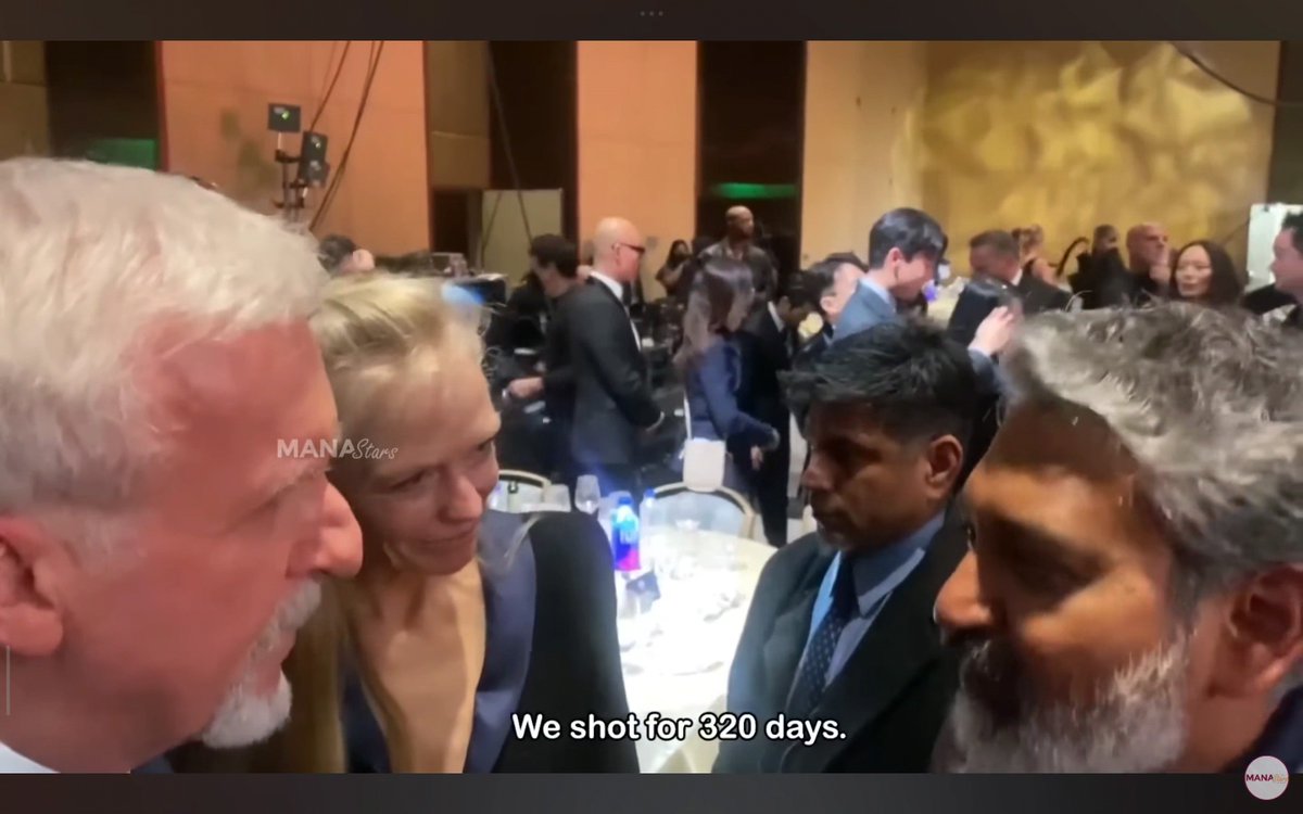The shooting days for RRR were around 320 days , SSR himself told James Cameron this. Now, if Varanasi wraps shooting by the first week of October, the total shooting period would be around 641 days from the start of production. I calculated the shooting days based on the schedules available online and estimated the gaps between schedules, so this is my calculation, not an officially confirmed figure. That would put #Varanasi at 450+ actual shooting days, which is significantly more than RRR.