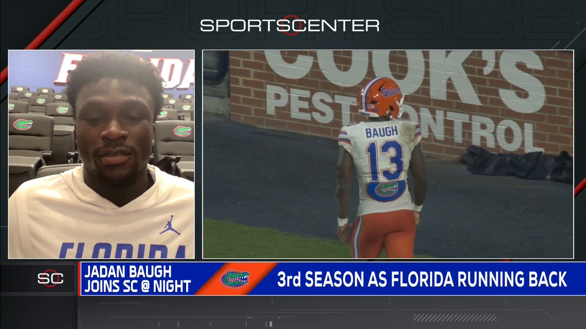 "I feel like I can do anything I put my mind to." Florida RB Jadan Baugh on his chase for the Heisman Trophy 🏆