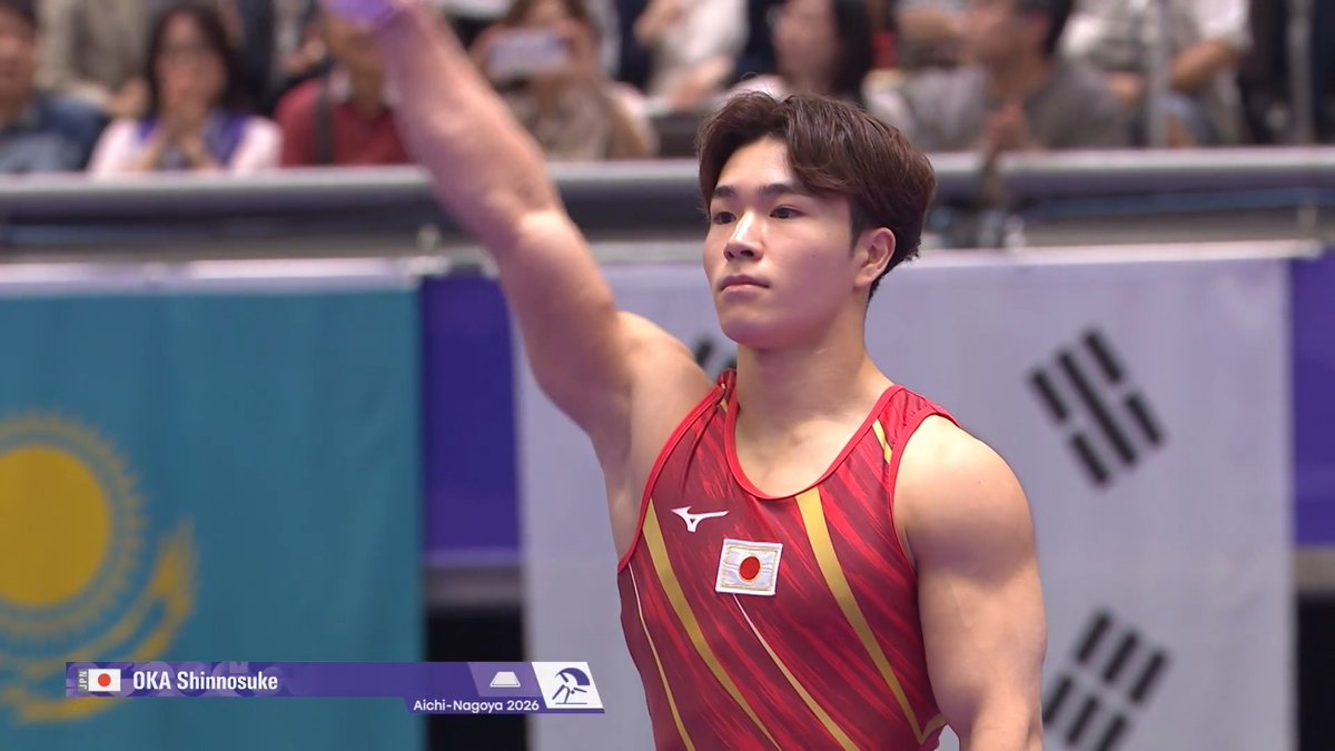 / #アジア大会愛知名古屋 📺#TBS 系列独占生放送中✨🎌 \ ✅🤸体操男子団体 🔥決勝🔥 第1種目の演技終了! 現在順位👇 1位 🇯🇵日本 41.699 2位 🇨🇳中国 41.365 3位 🇰🇷韓国 40.265 みんなで #日本代表 を応援しよう📣📣 📺放送スケジュールはコチラ 💻U-NEXTで複数チャンネル同時生配信▷ 📲TVerでもLIVE配信▷ © Olympic Council of Asia 2026 #体操