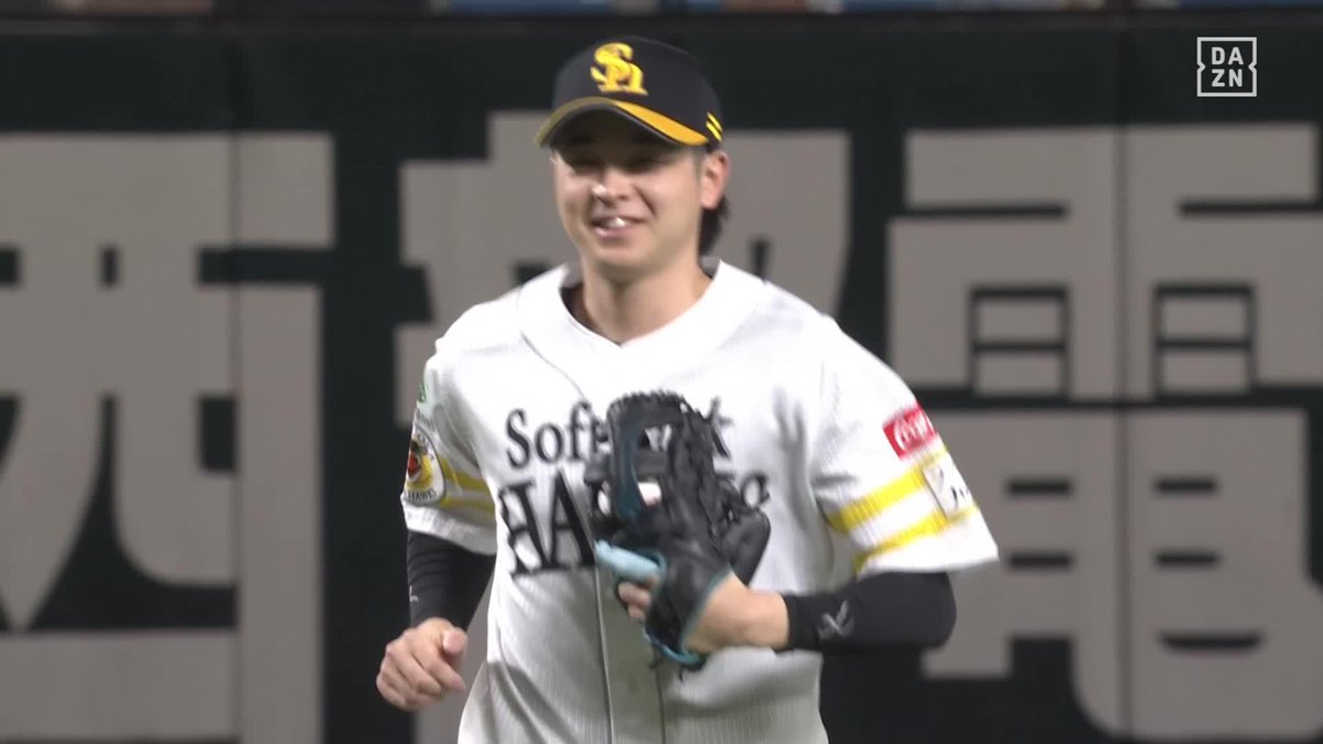 ドンピシャ タイミングばっちり 川瀬晃 ジャンピングキャッチ ⚾️ソフトバンク×西武 #sbhawks #だったらDAZN
