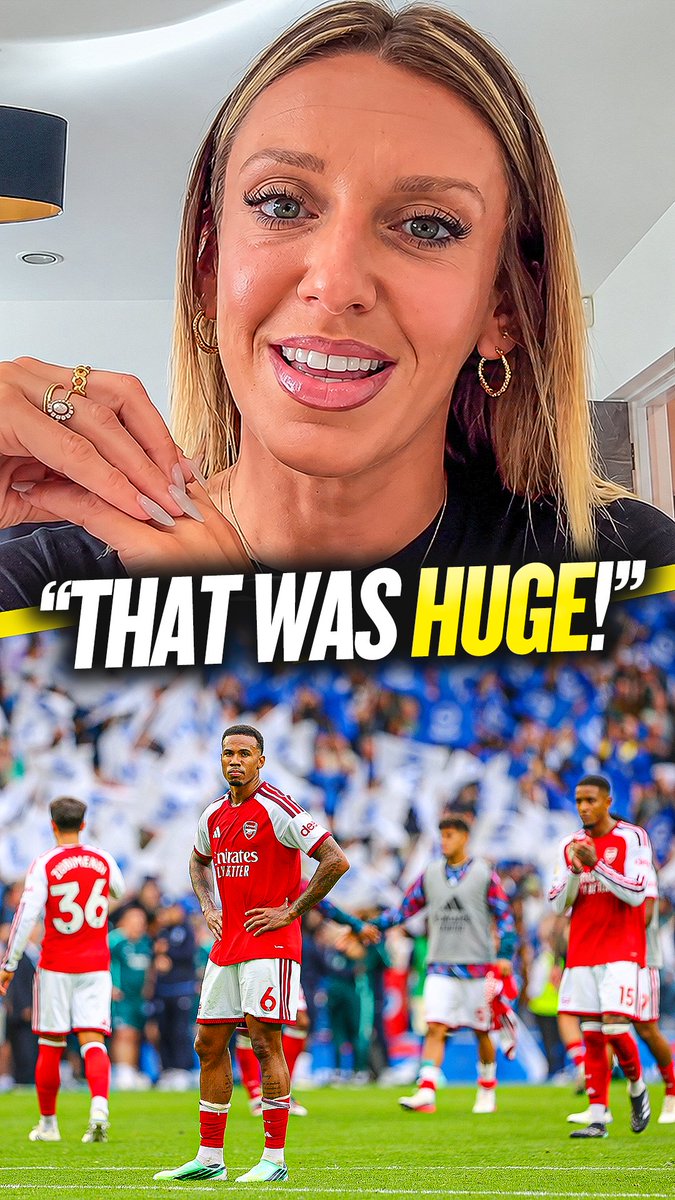 Abbi Summers certainly enjoyed Arsenal getting a rare battering at the weekend! 😜 🔴 #ArsenalFC #AFC #AbbiSummers #talkSPORT
